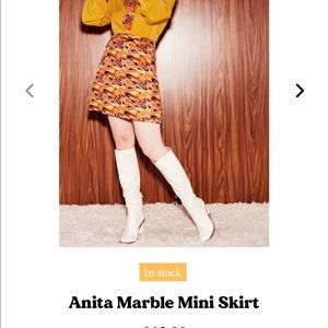 Hippie Shake Retro Mod Skirt